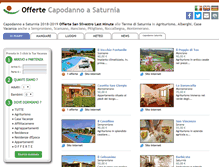 Tablet Screenshot of capodannosaturnia.com
